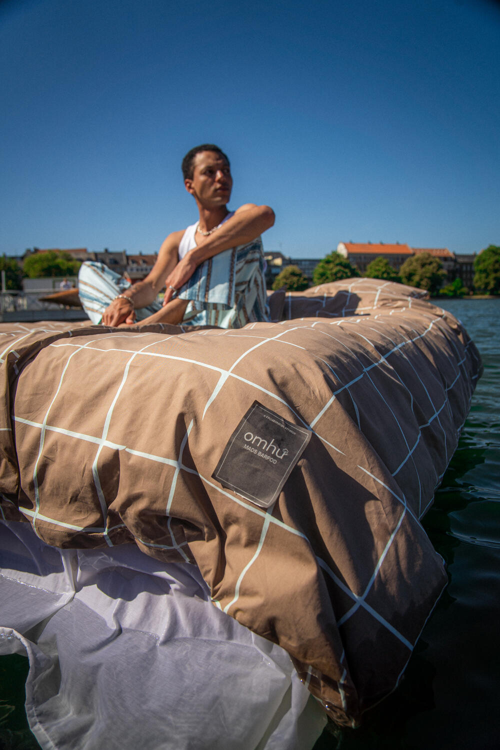 x Mads Barfod natbukser - blå